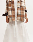 SUPERETTE Longline Denim Skirt