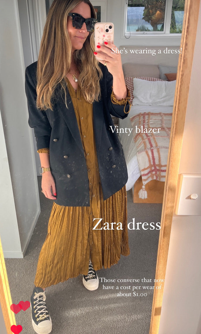 Zara Mustard Dress