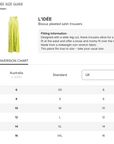L'IDÉE Bisous pleated satin trousers
